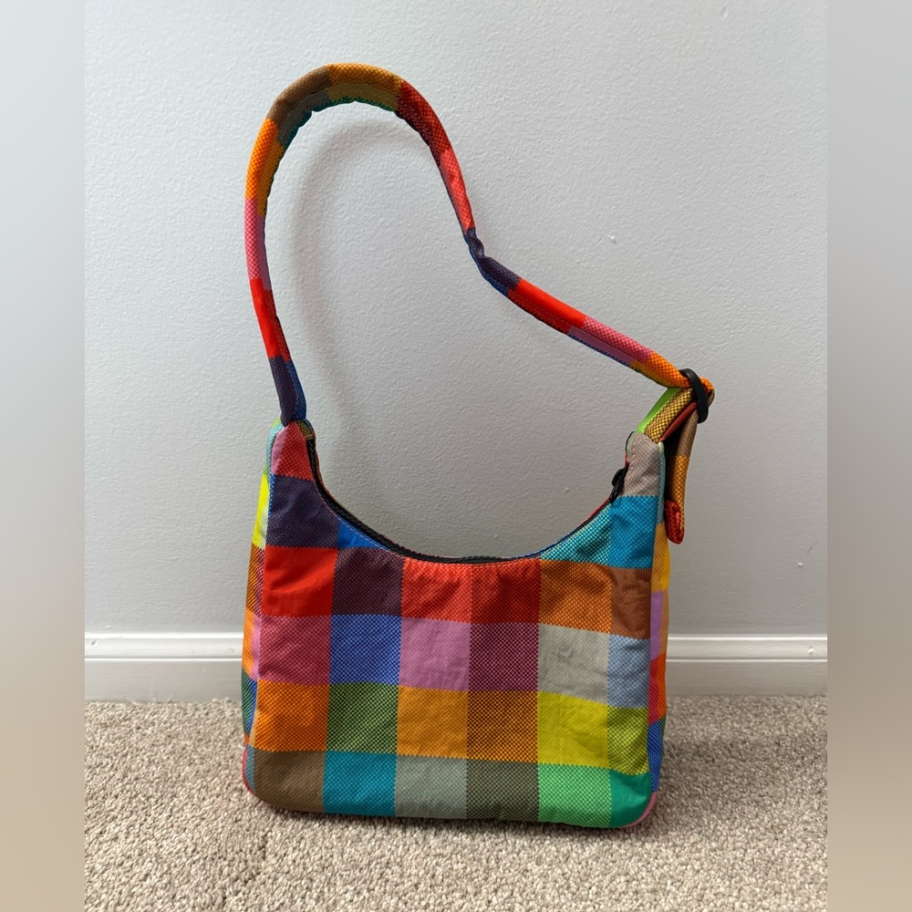 BAGGU Multicolor madras Shoulder Bag